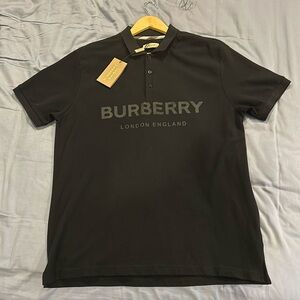 Black Burberry Polo